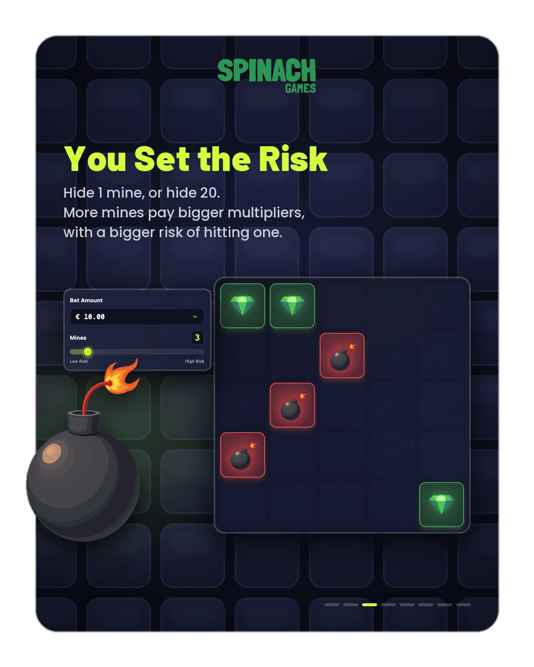 You set the risk