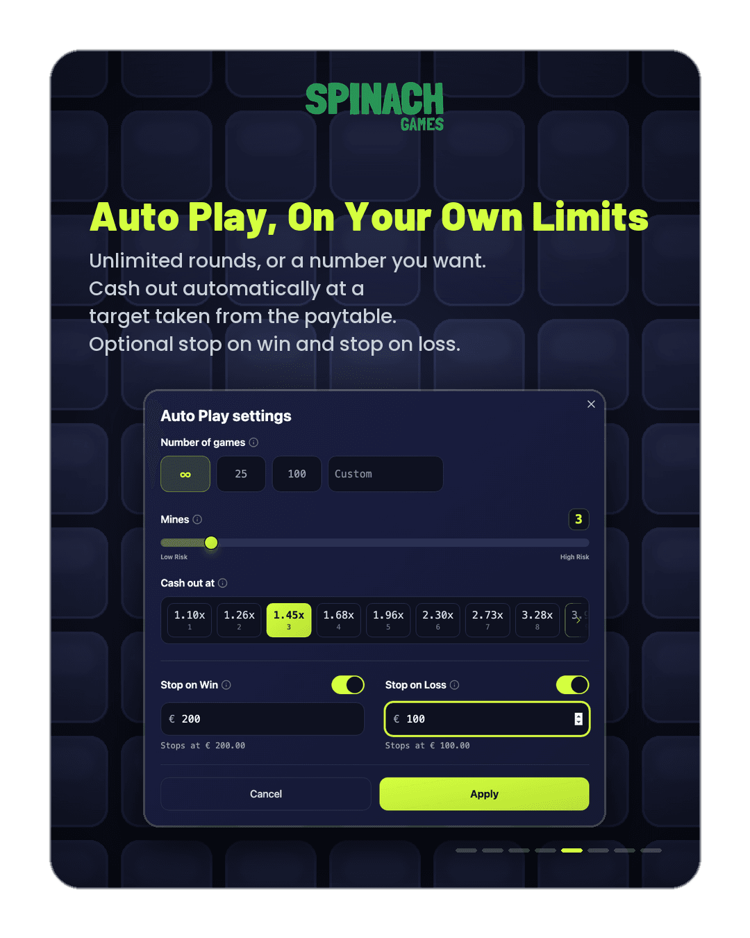 Auto Play, on your own limits